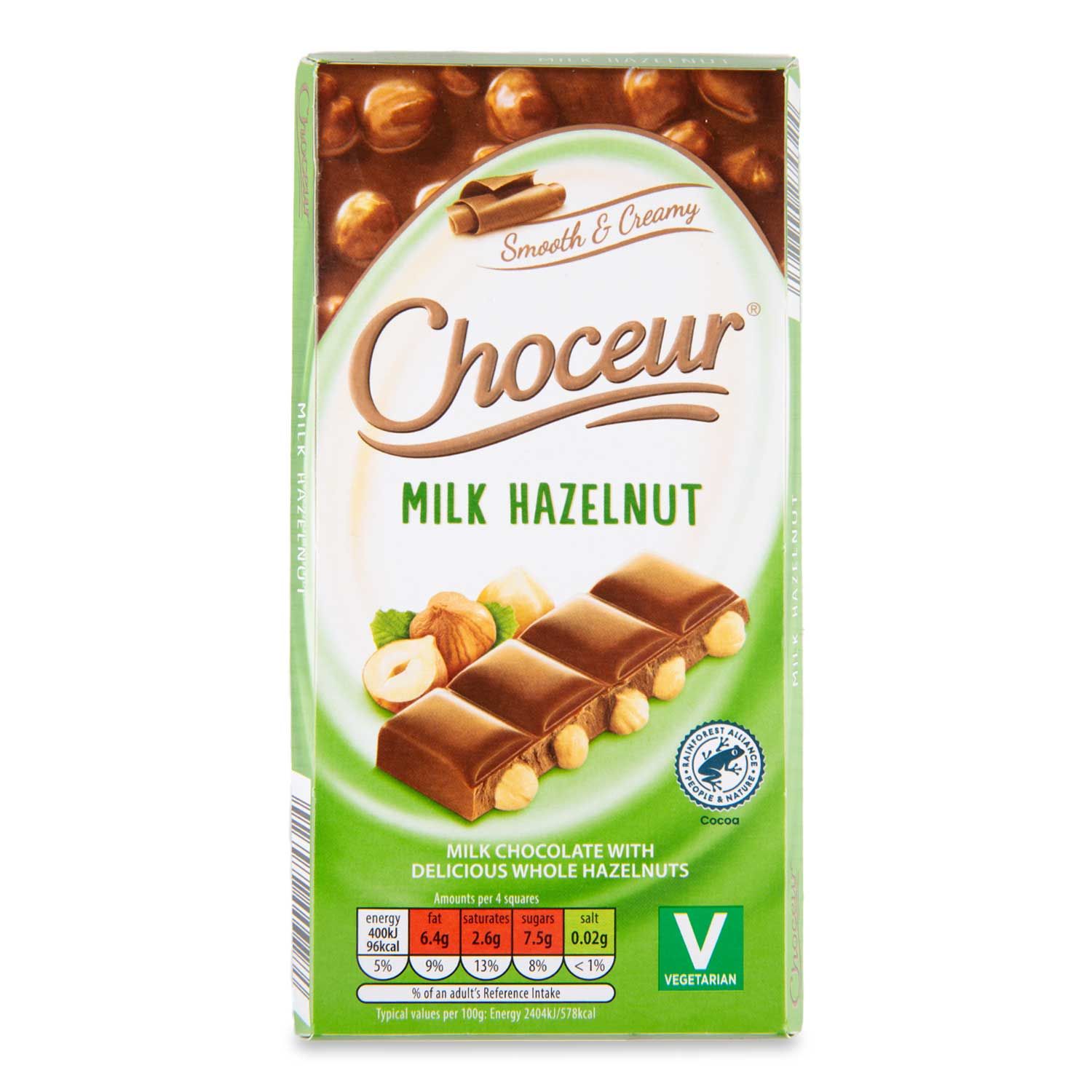 Hazelnut Milk Chocolate 100g Choceur